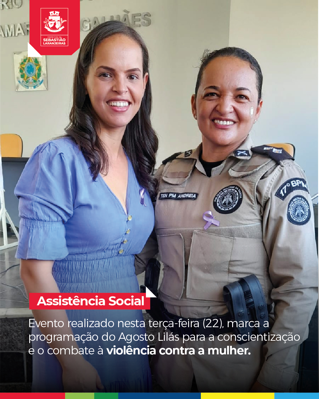 Agosto Lilás: Prefeitura de Sebastião Laranjeiras realiza palestras abordando o combate à violência contra as mulheres