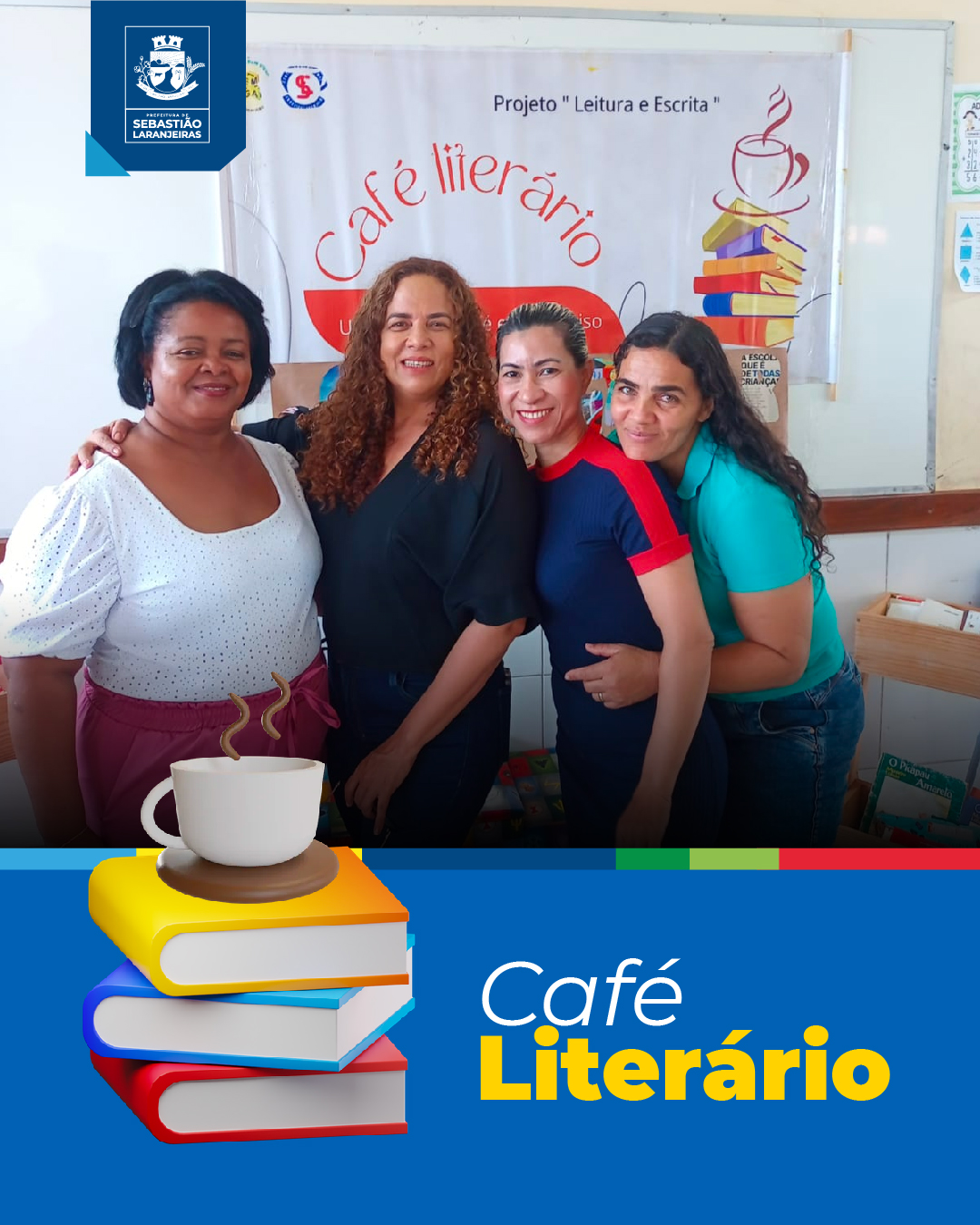 Talentos literários brilham no 'Café Literário' da Escola João Pereira em Sebastião Laranjeiras