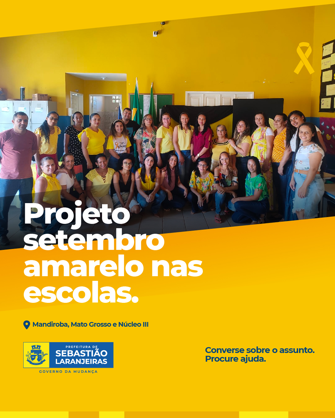 Prefeitura de Sebastião Laranjeiras realiza palestra em conscientização do Setembro Amarelo